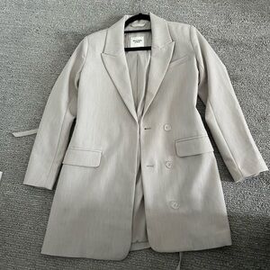 Abercrombie & Fitch Cream Blazer XSP